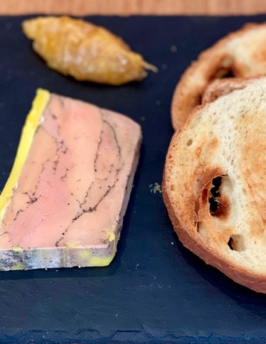 La terrine de foie gras du chef Yo
